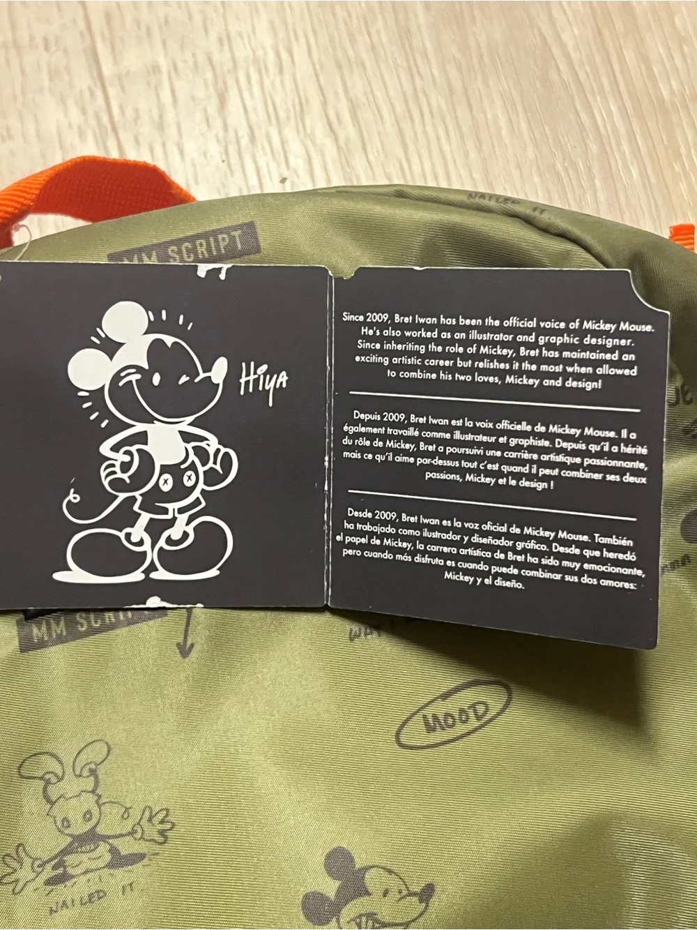 Disney MM Script Backpack by Bret Iwan